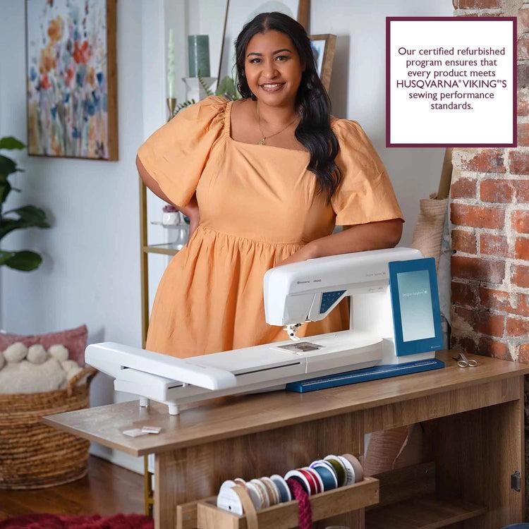 singer HUSQVARNA® VIKING® Refurbished DESIGNER SAPPHIRE™ 85 Sewing & Embroidery Machine