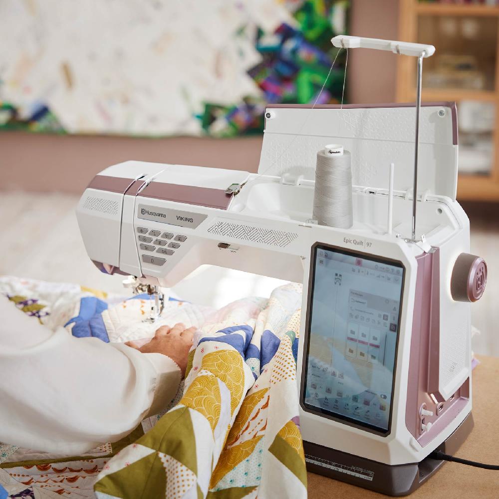 Singer HUSQVARNA® VIKING® Refurbished EPIC™ QUILT™ 97 Sewing Machine & Accessories Bundle