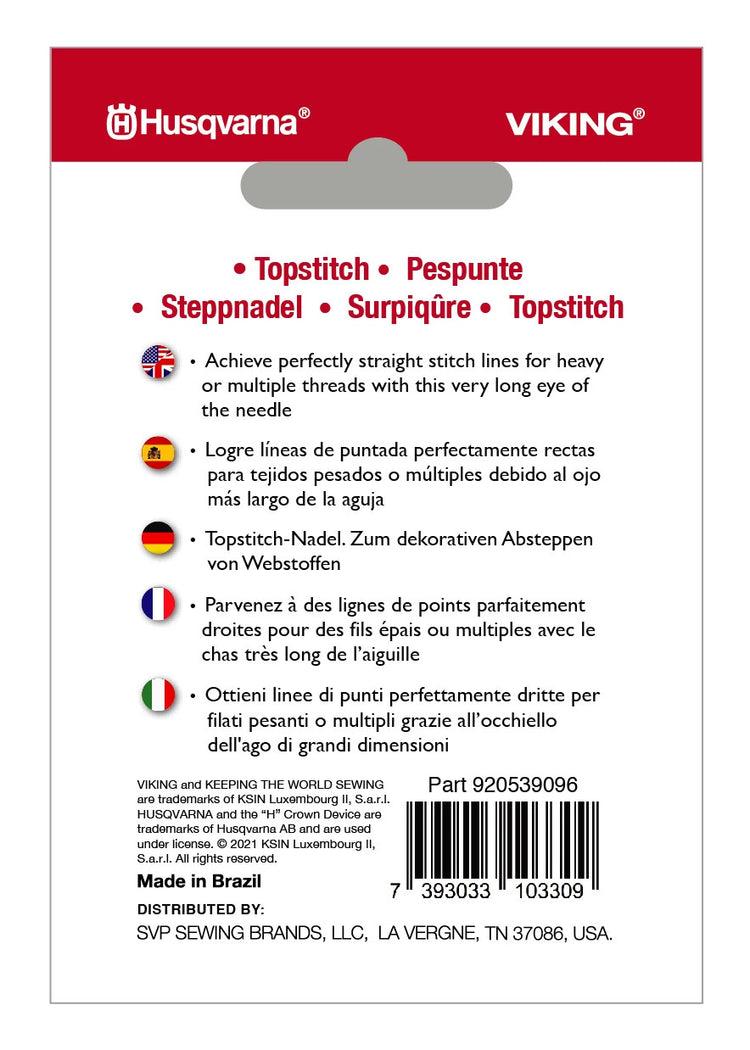 singer HUSQVARNA® VIKING® Topstitch Needles Size 90/14 5-Pack