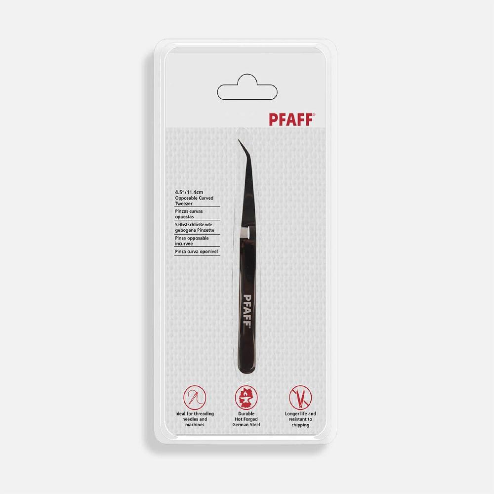 Singer PFAFF® 4.5in/11.4cm Opposable Curved Tweezer
