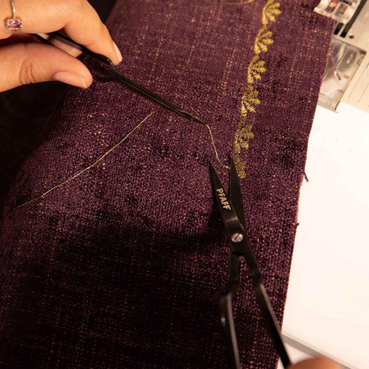 singer PFAFF® 4.5in/11.4cm Opposable Curved Tweezer