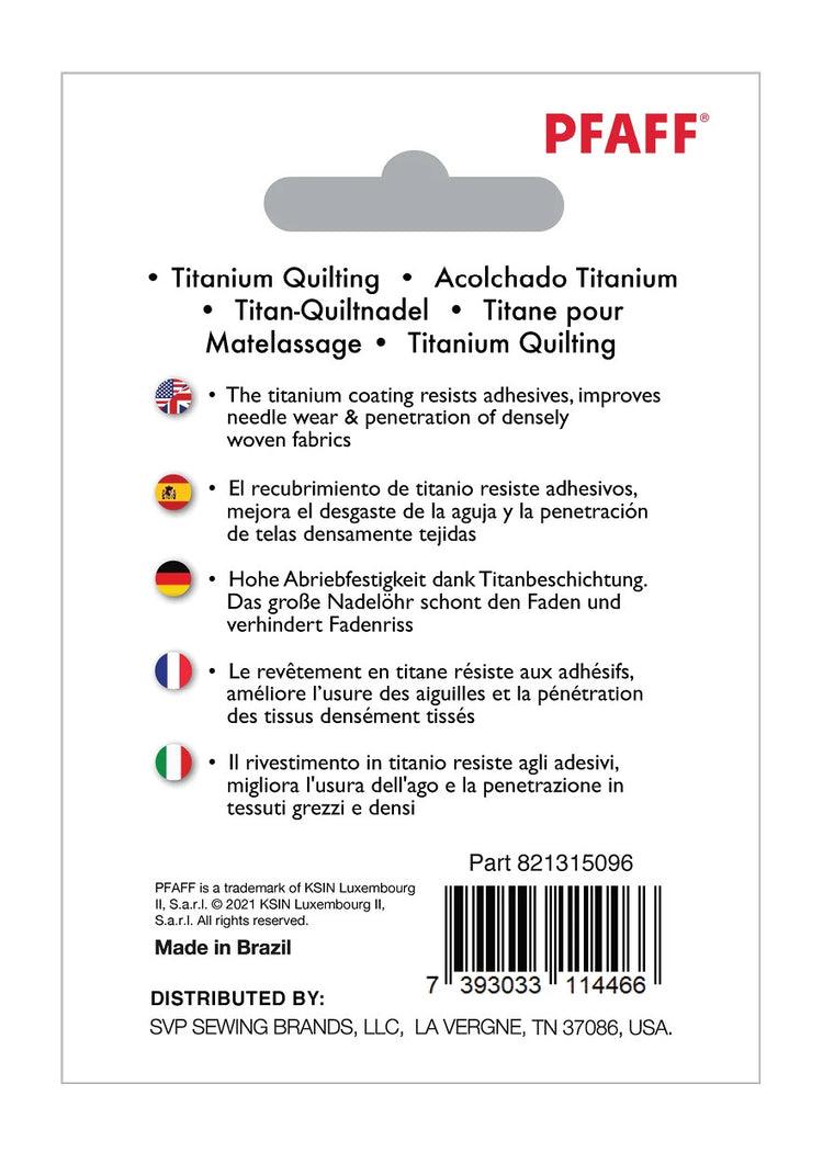 singer PFAFF® Titanium Quilting Needles Size 90/14 5-Pack