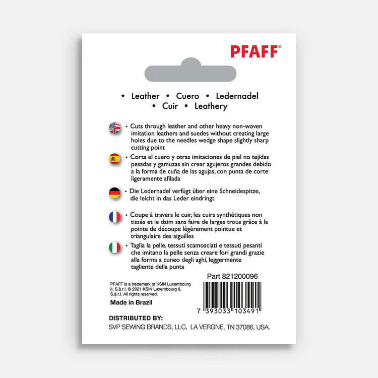 singer PFAFF® Leather Needles Size 90/14 5-Pack