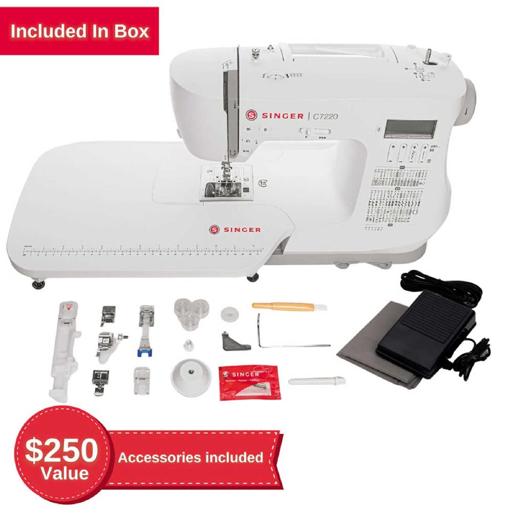 Singer SINGER® C7220 Sewing Machine With Extension Table