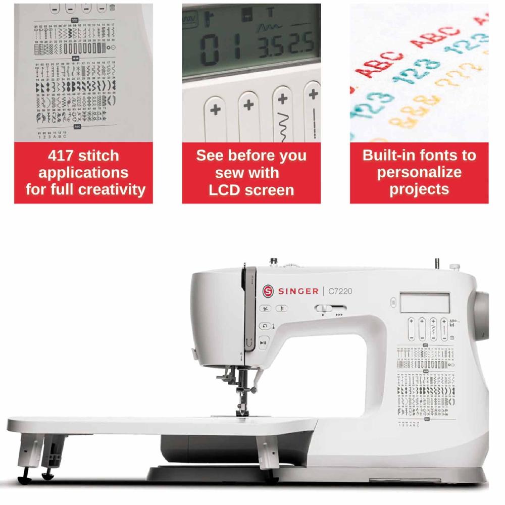 Singer SINGER® C7220 Sewing Machine With Extension Table
