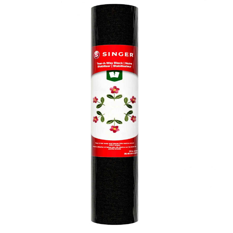 singer SINGER® Tear-A-Way Black Stabilizer 12 inch x 5 yards