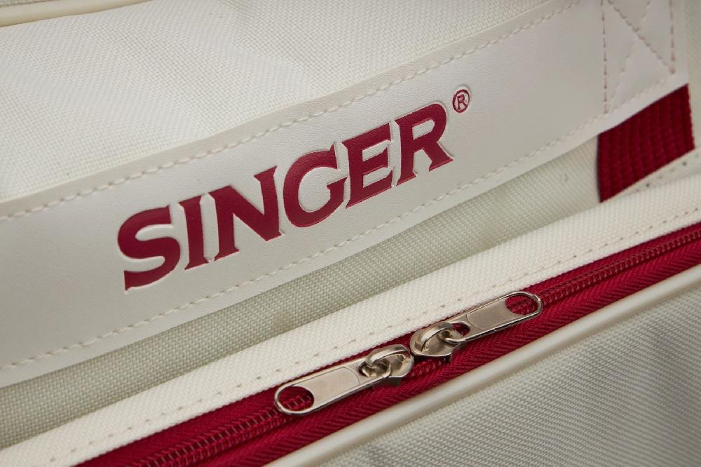 Singer SINGER® Cream/Red Universal Tote Bag