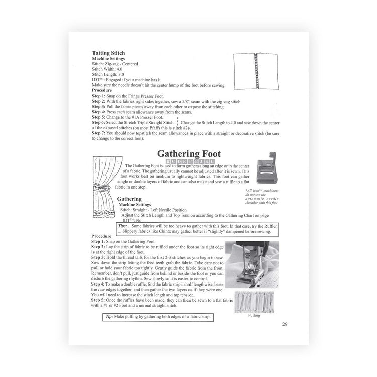 singer The PFAFF® Foot Book 4th Edition