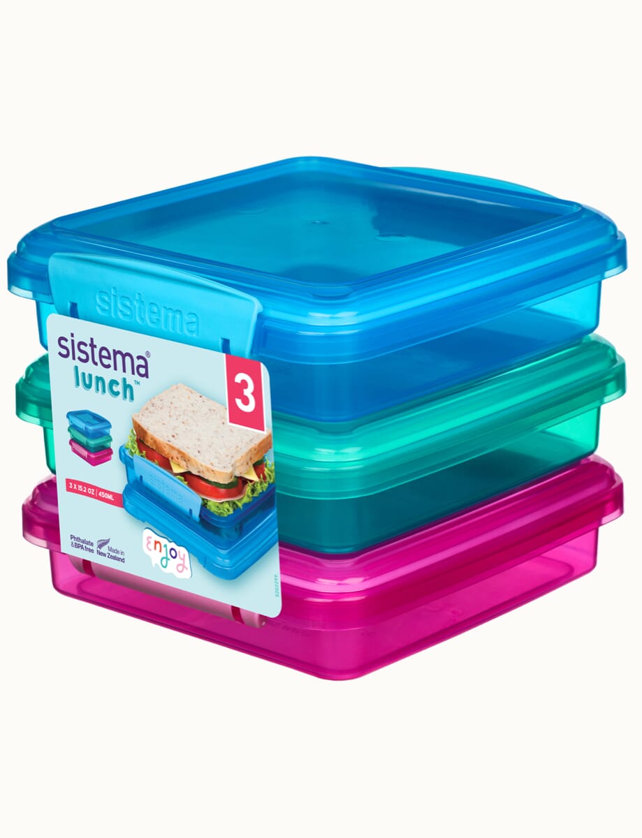 sistema 450 mL SANDWICH BOX 3 PACK