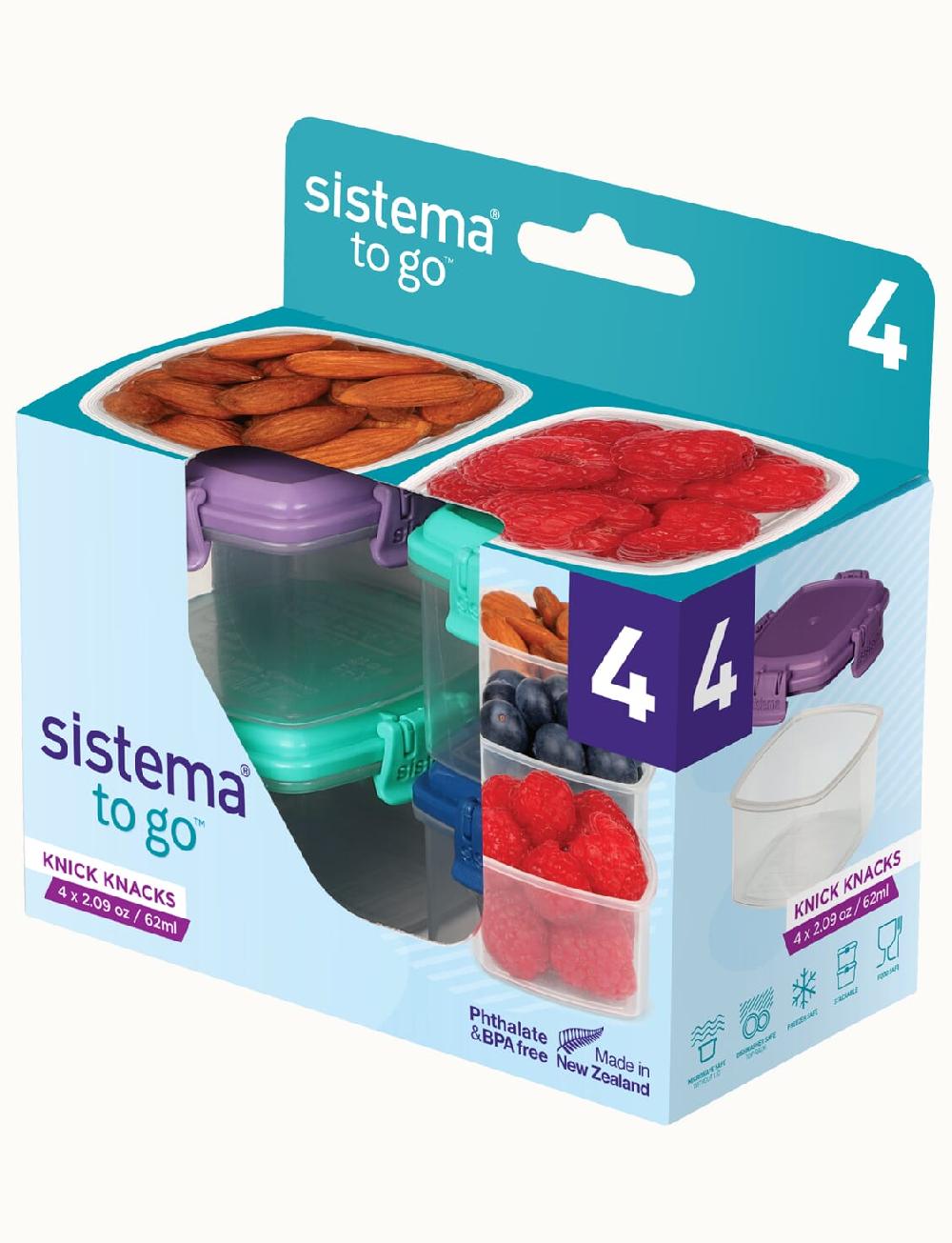 sistema 62 mL MINI KNICK KNACK TO GO™ 4 PACK
