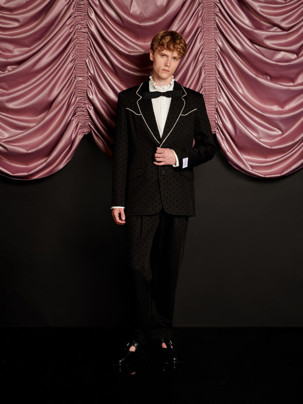 Sister Jane Frankie Polka Dot Single Breasted Blazer