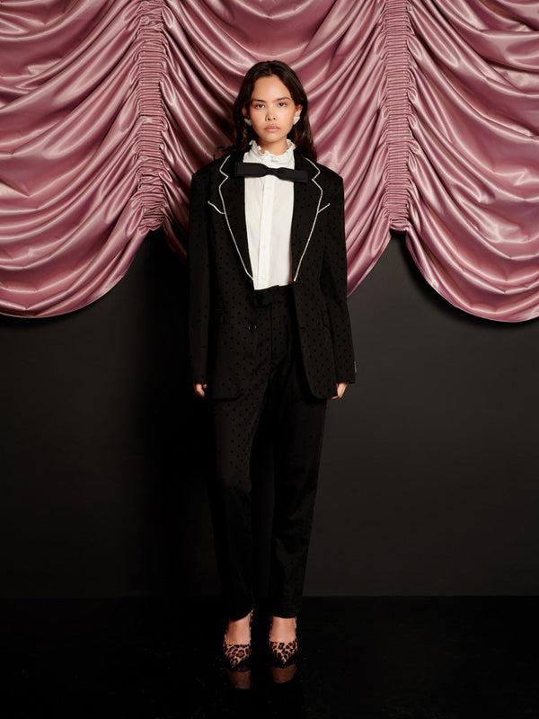 Sister Jane Frankie Polka Dot Single Breasted Blazer