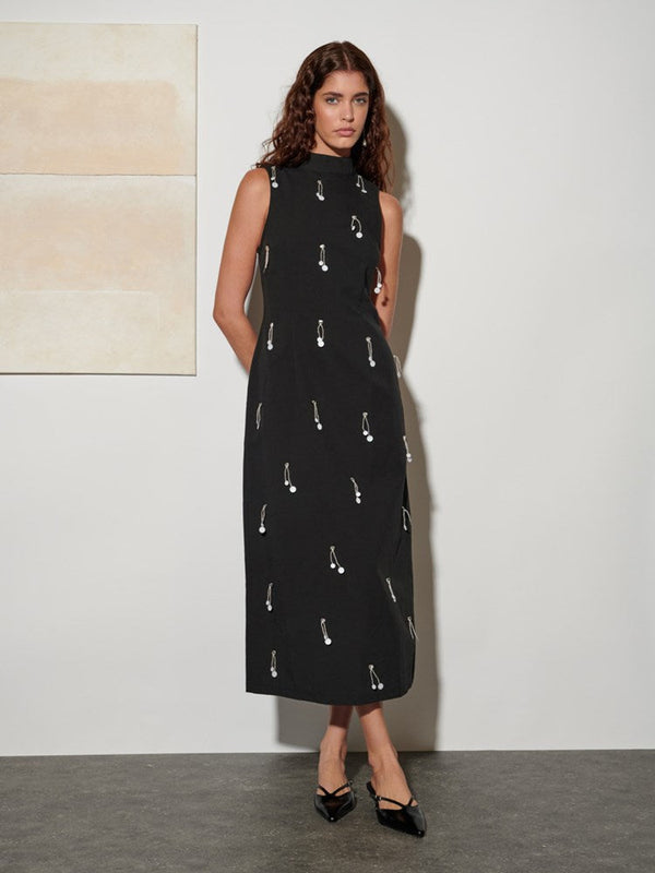 sister jane Ghospell Augusta Embellished Midi Dress