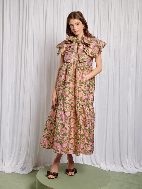 sister jane Abbey Maxi Jacquard Dress