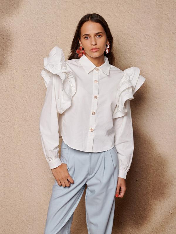 sister jane Afterglow Ruffle Blouse