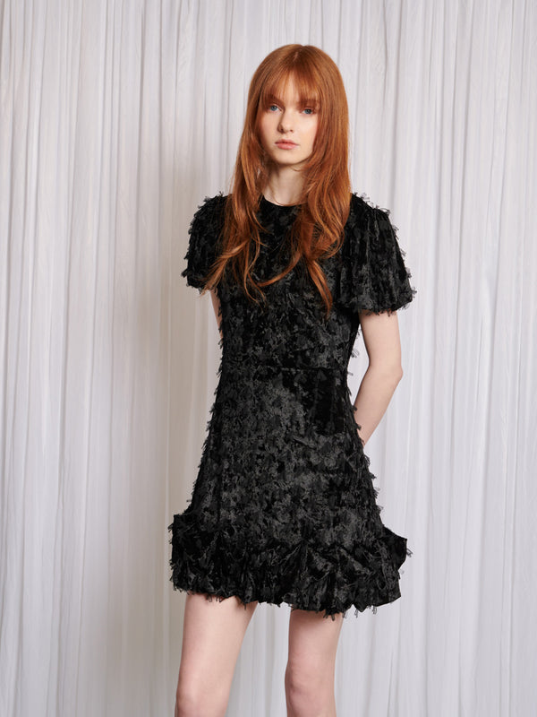 sister jane Amour Velour Mini Dress