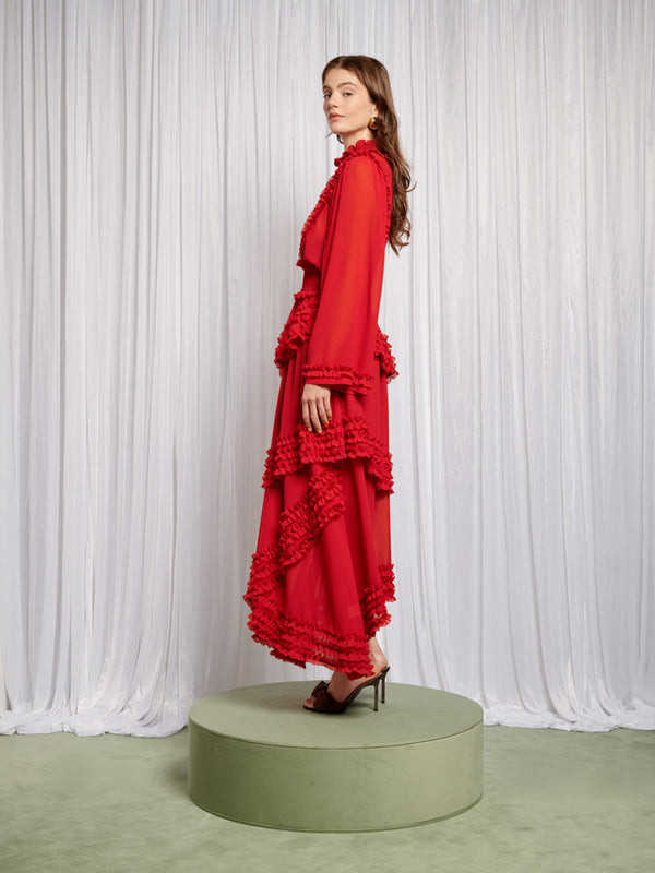 Sister Jane Augustine Maxi Ruffles Dress