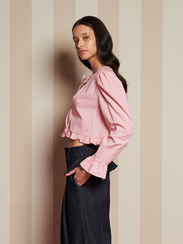 Sister Jane Candle Jewel Tie Top