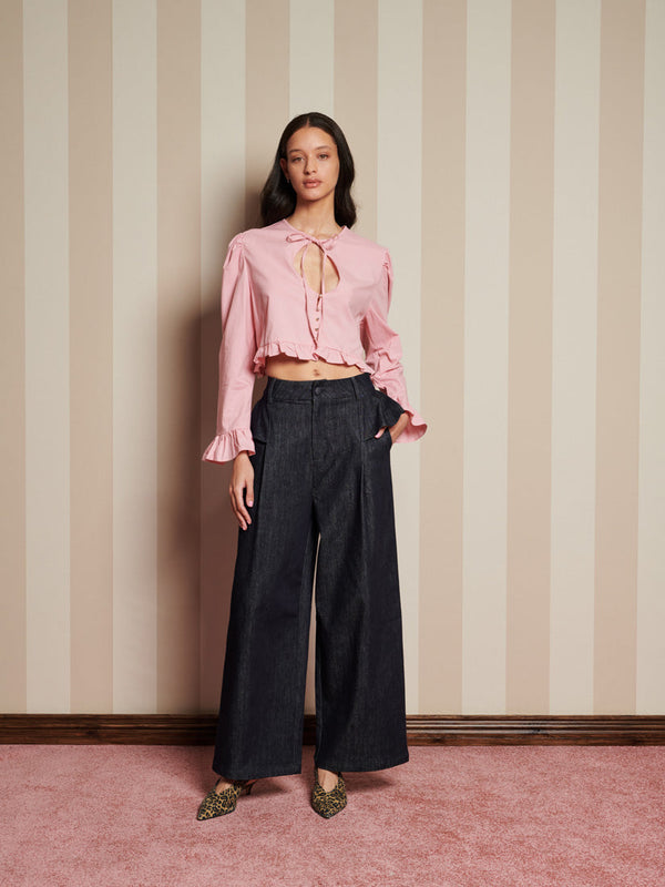 Sister Jane Candle Jewel Tie Top