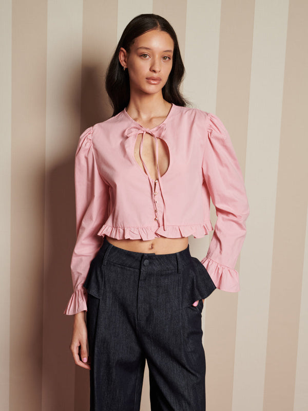 sister jane Candle Jewel Tie Top