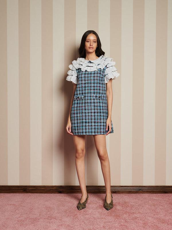 Sister Jane Chamber Tweed Check Mini Dress