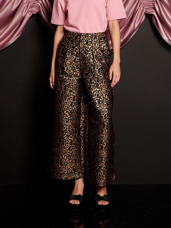 Sister Jane Cherie Leopard Jacquard Trousers