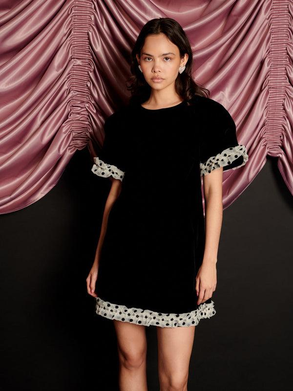 sister jane City Velvet Mini Dress