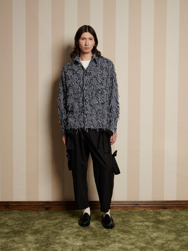 Sister Jane Conrad Frayed Denim Overshirt