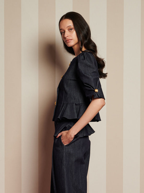 Sister Jane Curio Denim Top