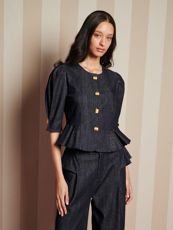 sister jane Curio Denim Top