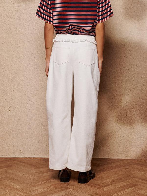 Sister Jane Dappled Denim Trimmed Jeans