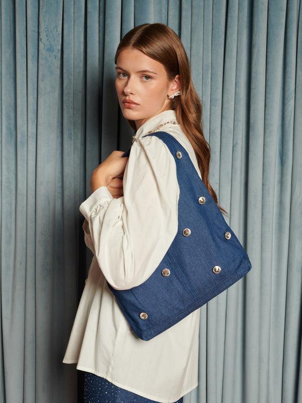 Sister Jane Daze Embellished Denim Bag