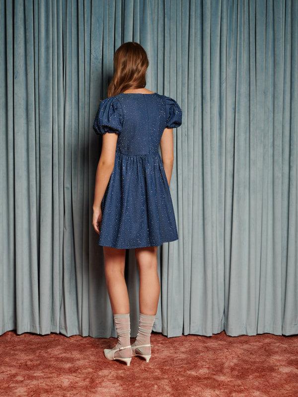 Sister Jane Daze Embellished Denim Mini Dress