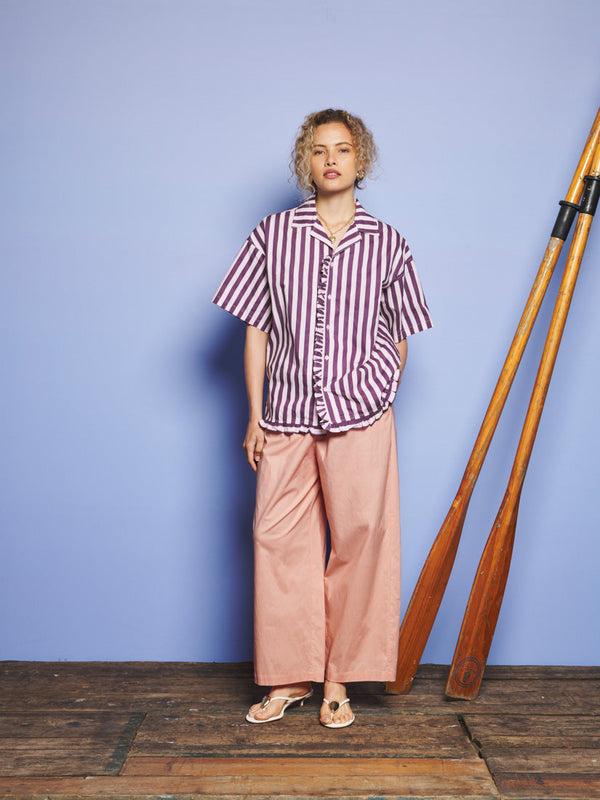 Sister Jane Deck Stripe Revere Collar Shirt