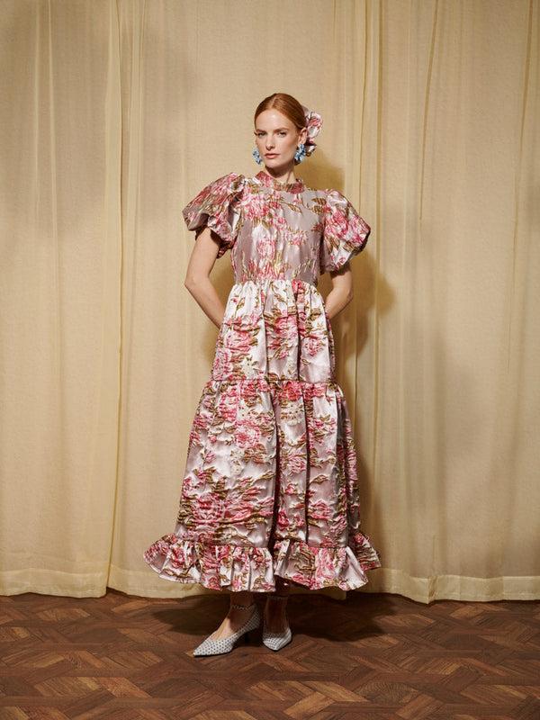 Sister Jane DREAM Almost Bloom Jacquard Maxi Dress