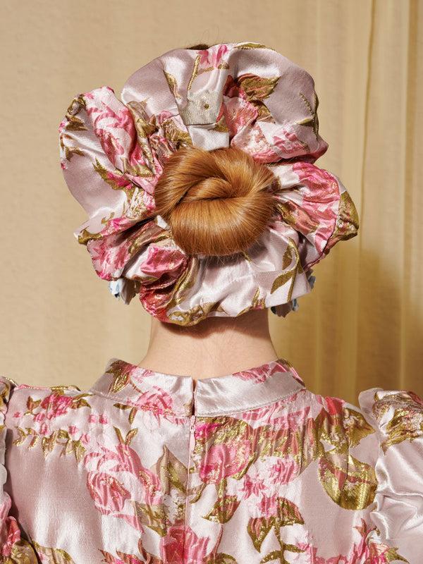 sister jane DREAM Almost Bloom Jacquard Scrunchie