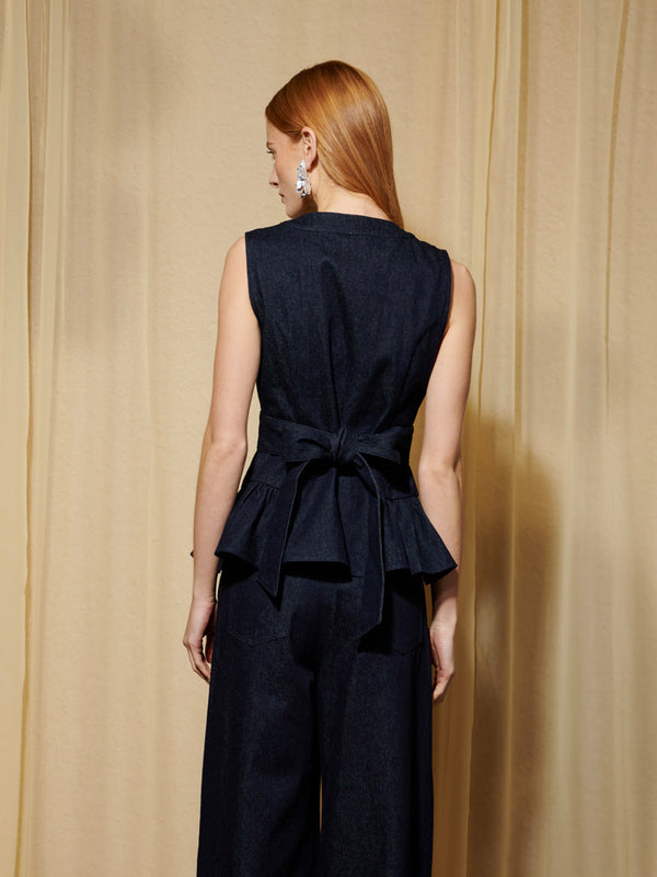 Sister Jane DREAM Brightside Denim Embellished Top