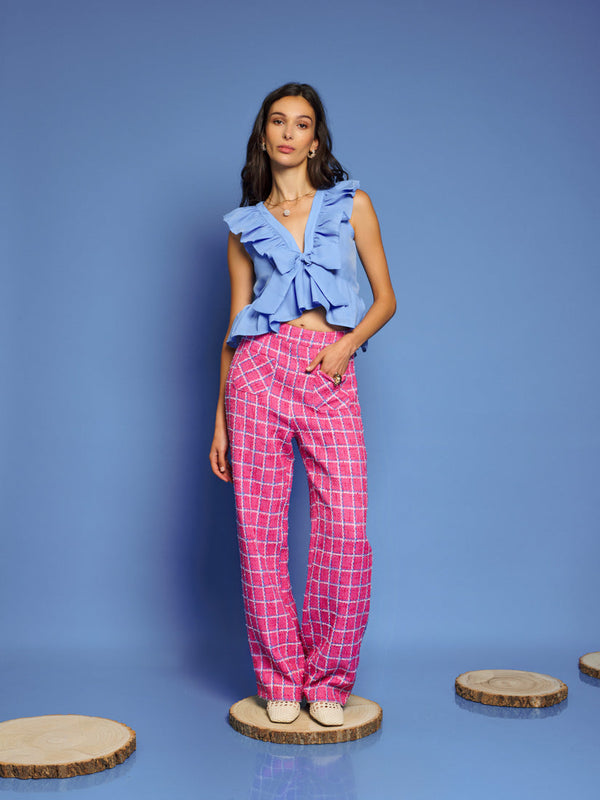 Sister Jane DREAM Cottage Check Tweed Trousers