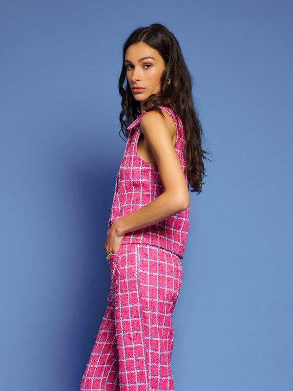 Sister Jane DREAM Cottage Check Tweed Vest