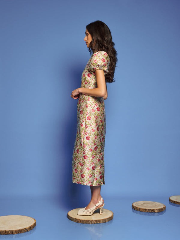 Sister Jane DREAM Forest Echo Jacquard Midi Dress