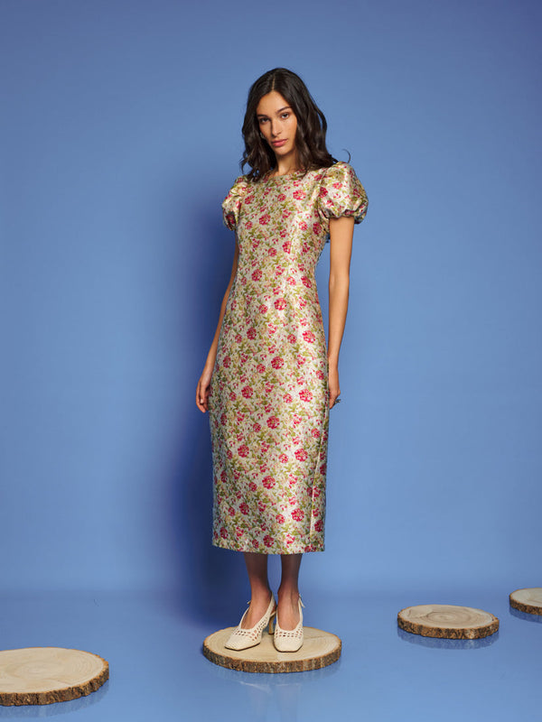 Sister Jane DREAM Forest Echo Jacquard Midi Dress