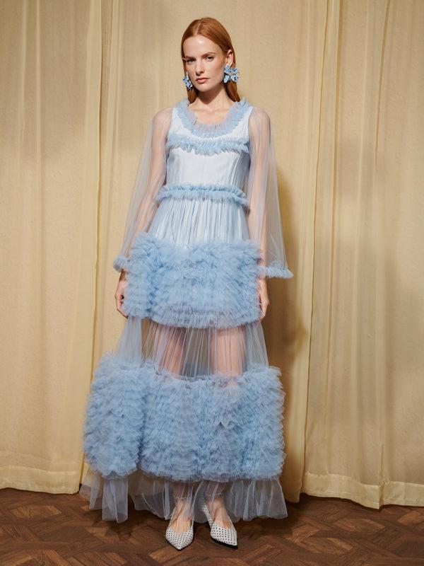 sister jane DREAM Halo Haze Tulle Maxi Dress