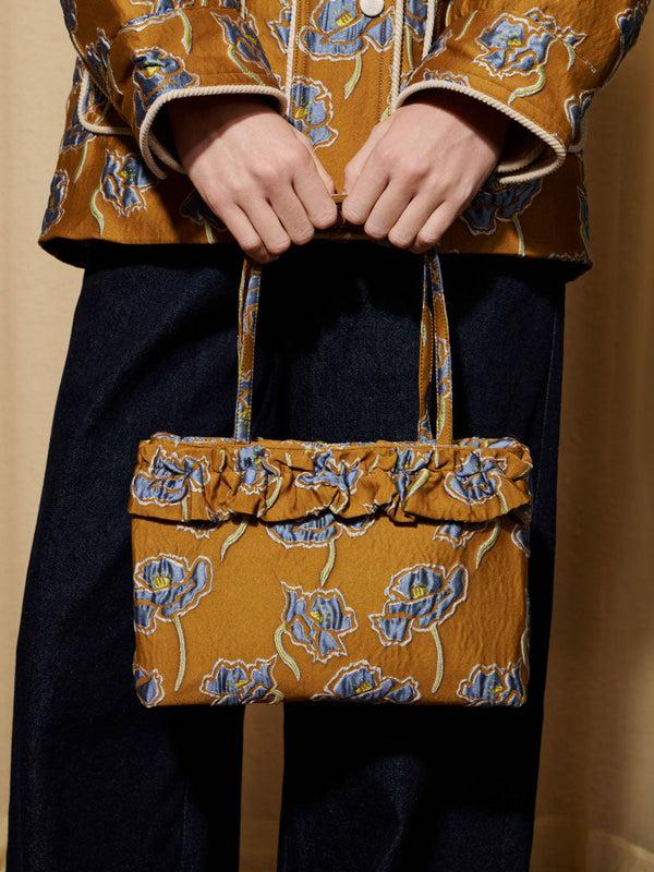 sister jane DREAM Honey Jacquard Ruffle Bag