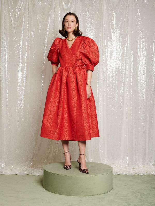 Sister Jane DREAM La Dolce Vita Wrap Midi Dress