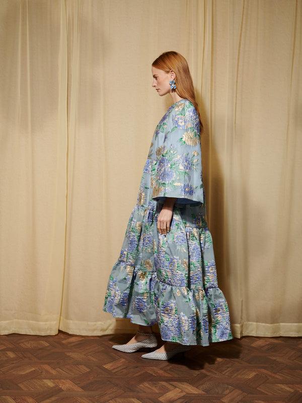 Sister Jane DREAM Lilt Floral Jacquard Maxi Dress