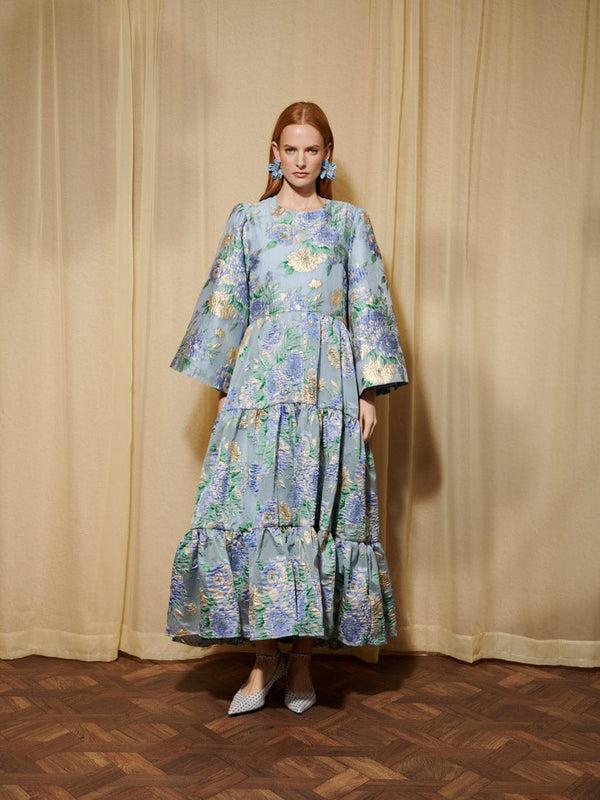 Sister Jane DREAM Lilt Floral Jacquard Maxi Dress