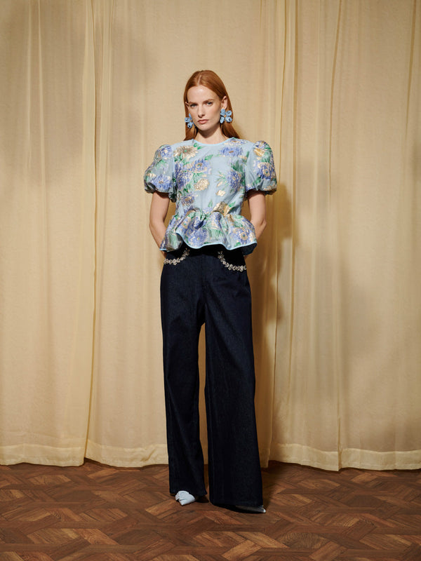 Sister Jane DREAM Lilt Floral Jacquard Top