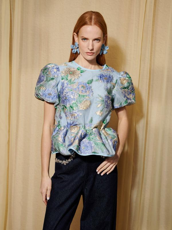 sister jane DREAM Lilt Floral Jacquard Top