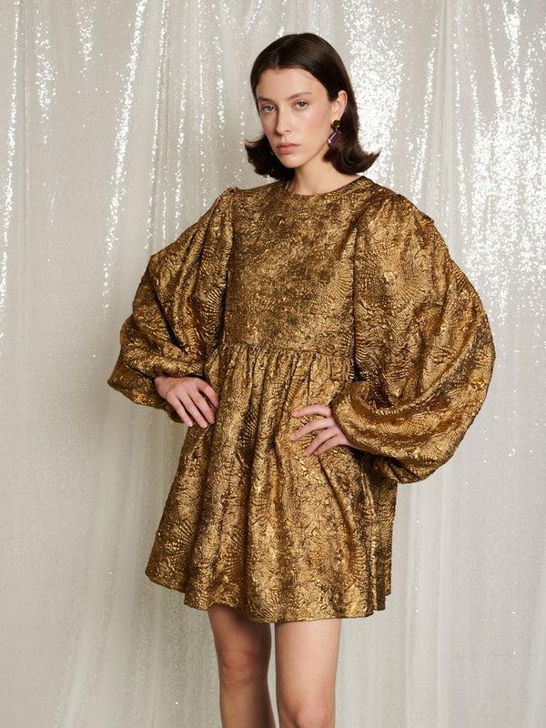 sister jane DREAM Masquerade Jacquard Mini Dress