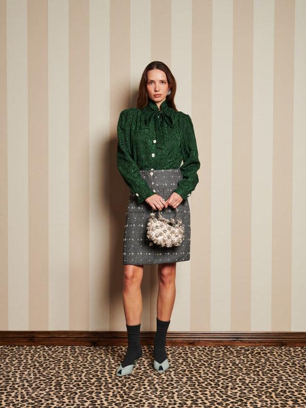 Sister Jane DREAM Parlour Tweed Midi Skirt